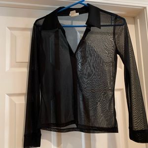 Vol. 1 Size Small Black Sheer Blouse